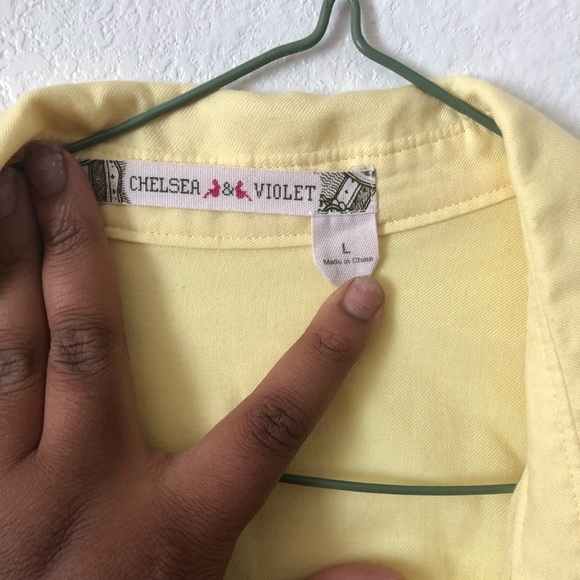 Yellow button down - Picture 3 of 3